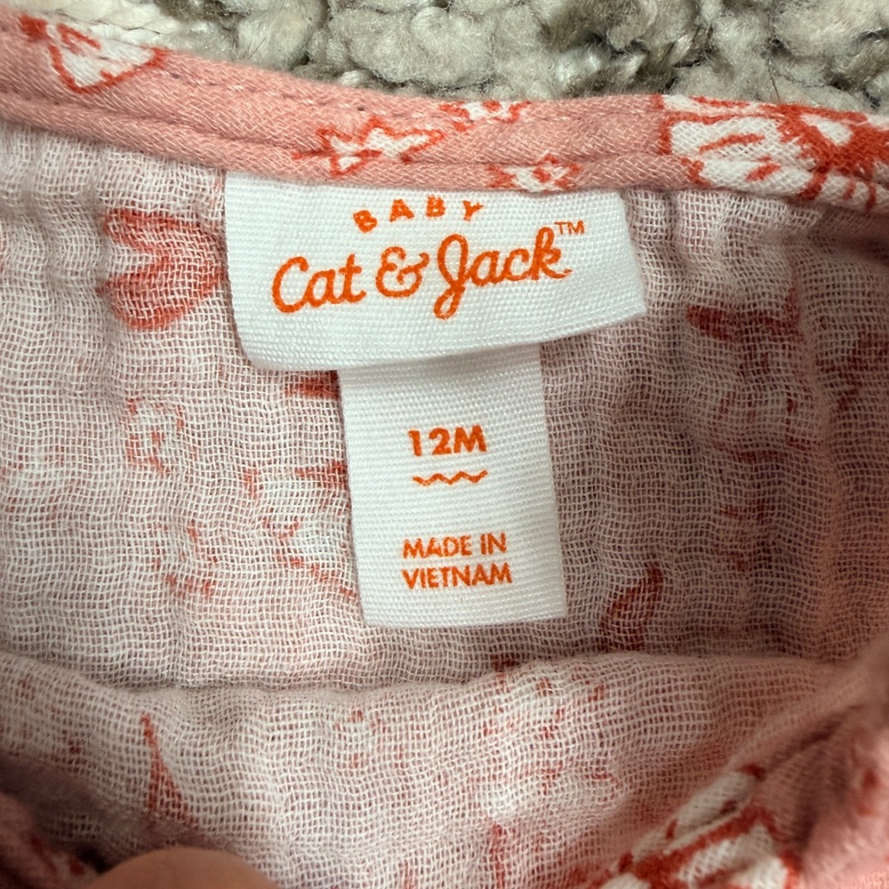 Cat & Jack Pink Floral Ruffle Two-Piece Set - Picture 2 of 2